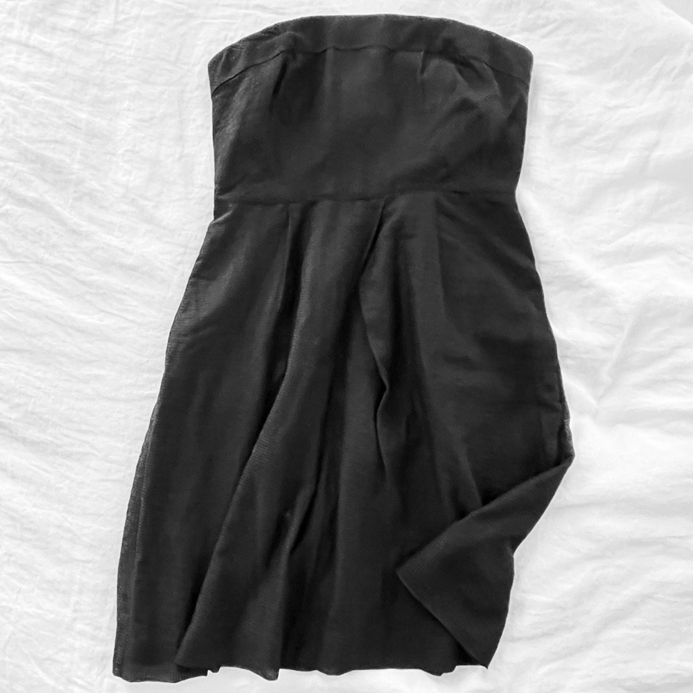 J. Crew Strapless Lorelei Dress in Black